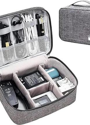 Дорожня сумка органайзер для канцелярського приладдя та аксесуарів travel digital pouch вт9543
