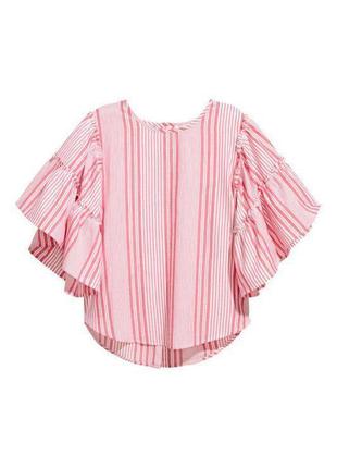 Легкая хлопковая блуза h&m