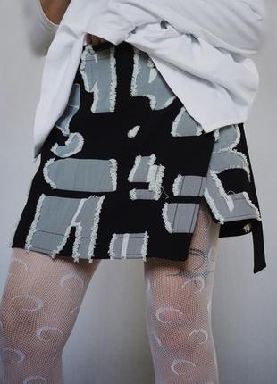 Спідниця петчворк h&m studio
