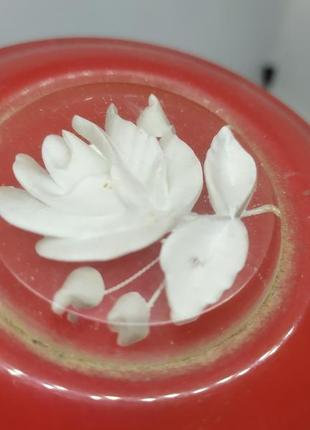 Шкатулка из оргстекла с розой. ссср