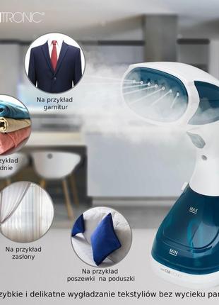 Парова щітка відпарювач для одягу clatronic db 37177 фото