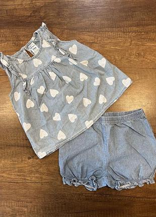 Джинсовий костюмчик carters 24 m.