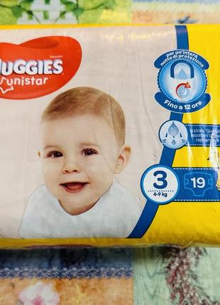 Подгузники huggies 3.