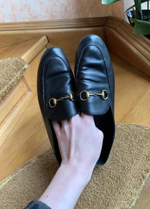 Лоферы gucci черные туфли