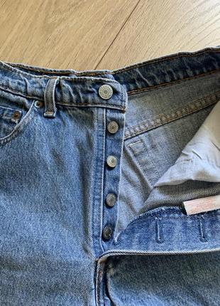 Джинсові шорти levi’s 501 zara  голубі , короткі .4 фото