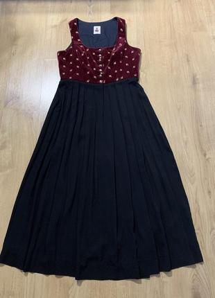 Сарафан, овстрия, dirndl, винтаж, бархат