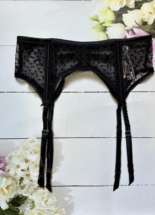 Пояс victoria's secret dream angels garter belt luxe black