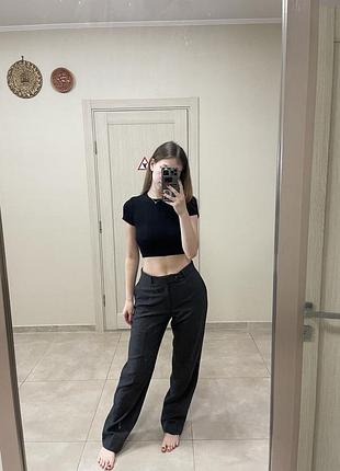 Шерстяные брюки прямые