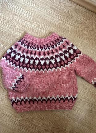 Свитер шерсть мохер