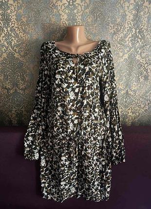 Красивое платье рубашка вискоза р.44 /46/48