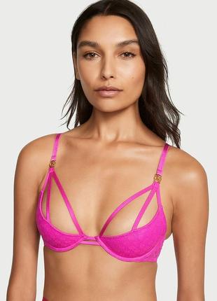 Кружевной бюстгальтер victoria's secret с открытыми чашками