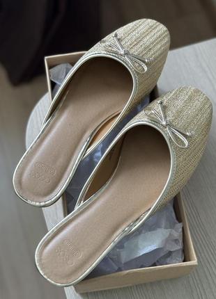 Женские мюли asos design lucia из натуральной рафии