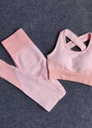 Спортивный комплект, костюм fresh peach. размер s