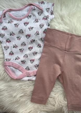 Летний набор на девочку 0-3 мес