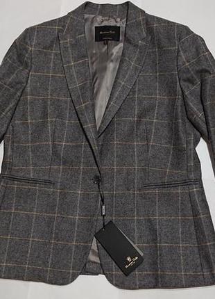 Женский пиджак massimo dutti массимо дутти eur 44 xl-2xl 50-52 шерсть4 фото