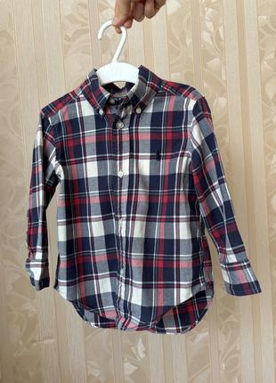 Дитяча сорочка в клітинку ralph lauren
