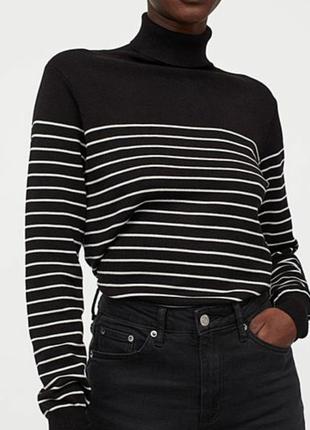 Гольф/віскоза/чорно-білий/демосезон  от шведского бренда h&m