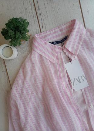 Сорочка рубашка хлопок zara8 фото