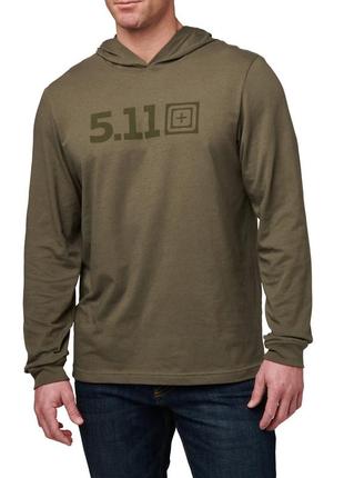 Реглан з капюшоном 5.11 tactical® 5.11 hooded long sleeve s ranger green3 фото