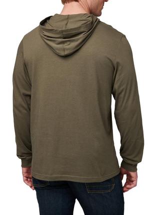Реглан з капюшоном 5.11 tactical® 5.11 hooded long sleeve s ranger green2 фото