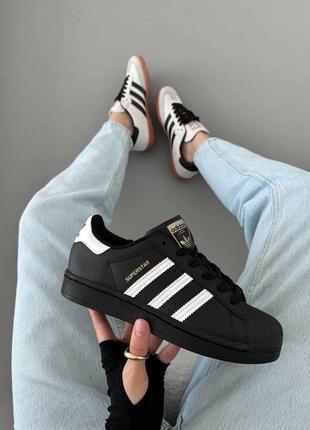 Кроссовки adidas superstar black