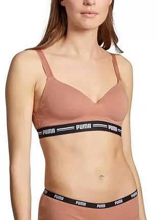 Puma топік топ колір mocca-mouse жіночий розмір s/m