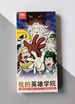 Почтовые открытки + набор наклеек моя геройская академия (boku no hero academia)1 фото