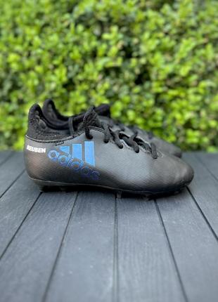 Детские бутсы adidas x 17.3 fg  копы футбольные 28 размер черные