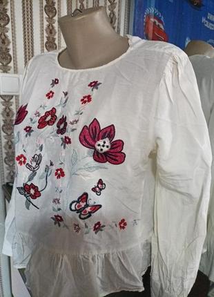 Блуза в стиле бохо размер 48