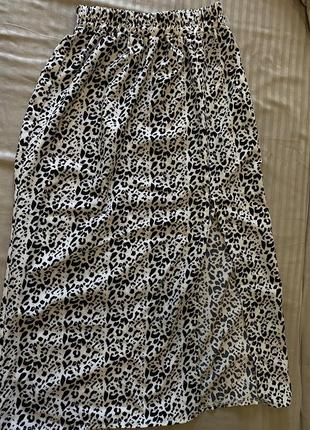 Юбка леопард