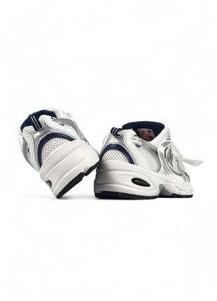 Кросівки new balance 530 premium •white silver blue•5 фото