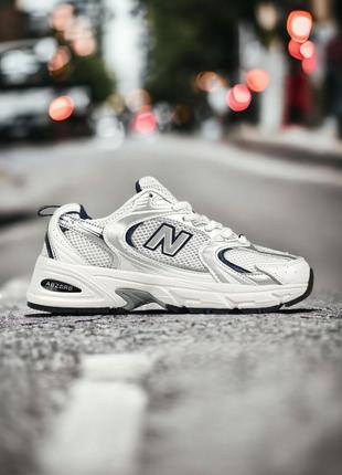 Кросівки new balance 530 premium •white silver blue•