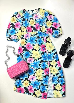 Сукня -міді в принт pep&co