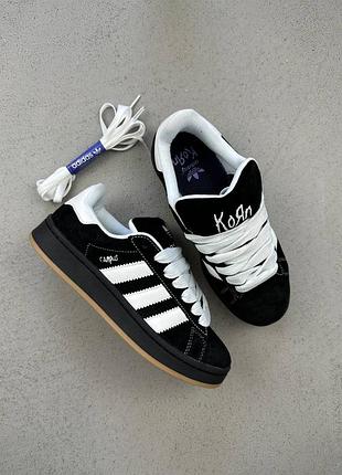 Женские кроссовки adidas dames 00s x korn black адидас кампус черного с белым цветами