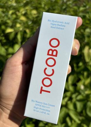 Tocobo bio watery sun cream spf50+ pa++++ легкий солнцезащитный крем 50 мл