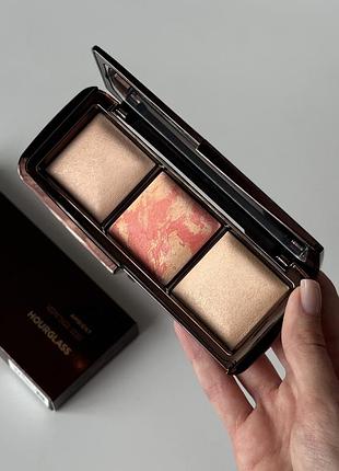Палетка для макіяжу обличчя фінішна пудра рум’яна хайлайтер hourglass ambient lighting edit palette dim edit
