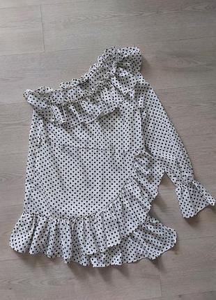 Сукня асиметрична в горох rebellious, розмір 8 (s)