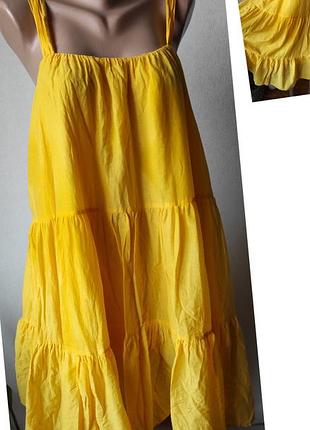 Яркий ярусный сарафан