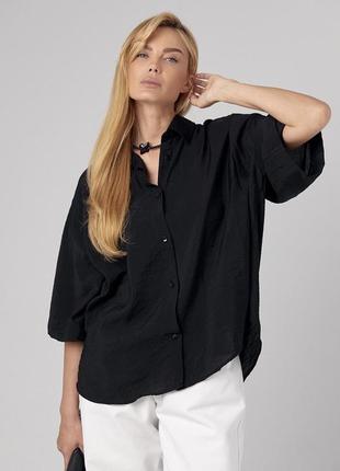 Рубашка oversize с четвертым рукавом