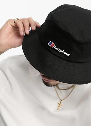 Панама berghaus recognition bucket embroidery hat чорна унісекс чоловіча жіноча панамка капелюх 4x000036bp64 фото