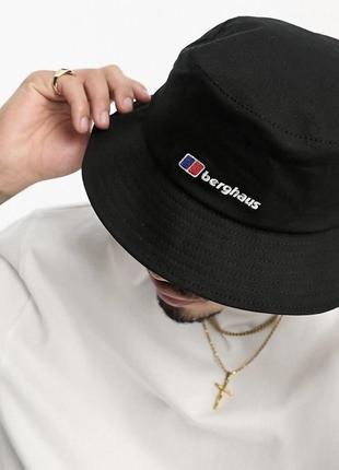 Панама berghaus recognition bucket hat чорна унісекс чоловіча жіноча панамка капелюх 4x000036bp64 фото