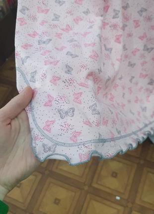 Хлопковая натуральная батал туника/домашнее платье/ ночнушка с коротким рукавом 50-585 фото
