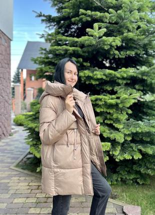 Нова колекція! зимова куртка пуховик 80см, біо-пух