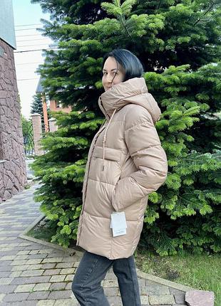 Нова колекція! зимова куртка пуховик 80см, біо-пух