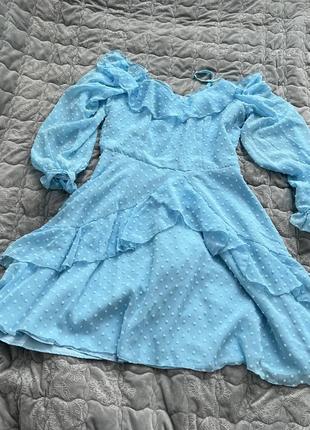 Летнее платье с поясом