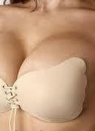 Клейкий бюстгальтер без спинки, без бретелей і на клейці