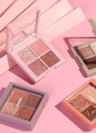 Тени для век novo sakura story four color eye shadow 03