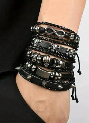 Набор мужских браслетов3 фото