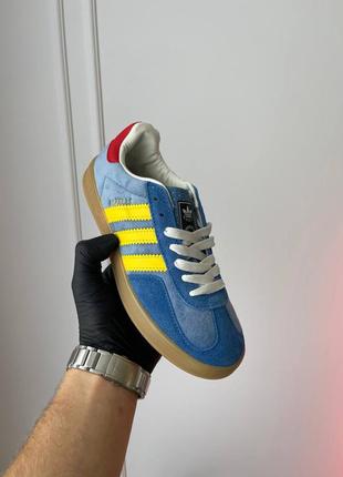 Шикарні стильні жіночі кеди "adidas x gucci gazelle"2 фото