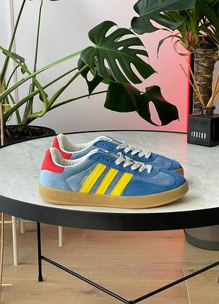 Шикарні стильні жіночі кеди "adidas x gucci gazelle"8 фото